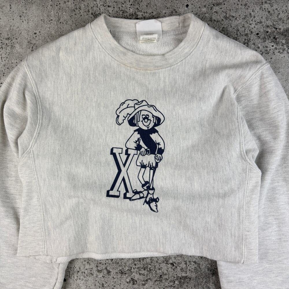 Vintage Xavier University Cropped Sweatshirt Champion Reverse Weave XS